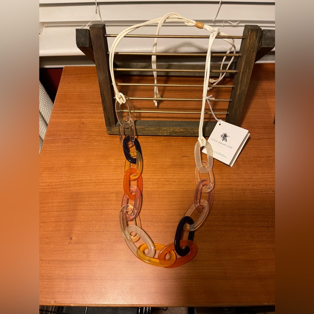 Noonday Collection Rainbow Resin Necklace